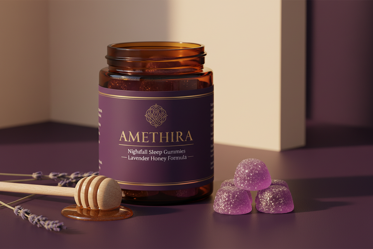 Nightfall Sleep Gummies Hero Mockup v2